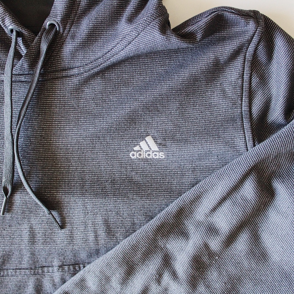 Adidas Hoodie. Gray - Picture 3 of 4